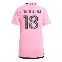 Maglia Calcio Inter Miami Jordi Alba #18 Prima Divisa Donna 2024-25 Manica Corta